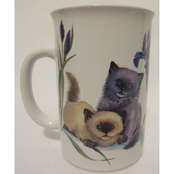 Valerie Pfeiffer Coffee Mug Cats Capilano Kittens Garden Canadian Design Tea - Picture 2 of 10